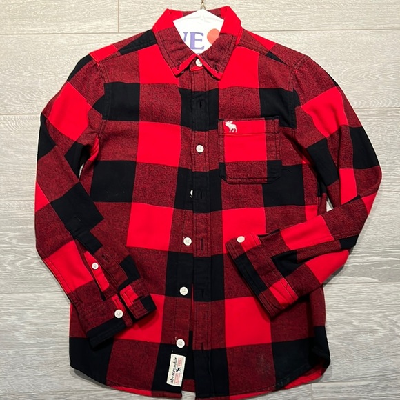 Abercrombie Kids Boys Flannel Size 9/10 - Picture 1 of 4